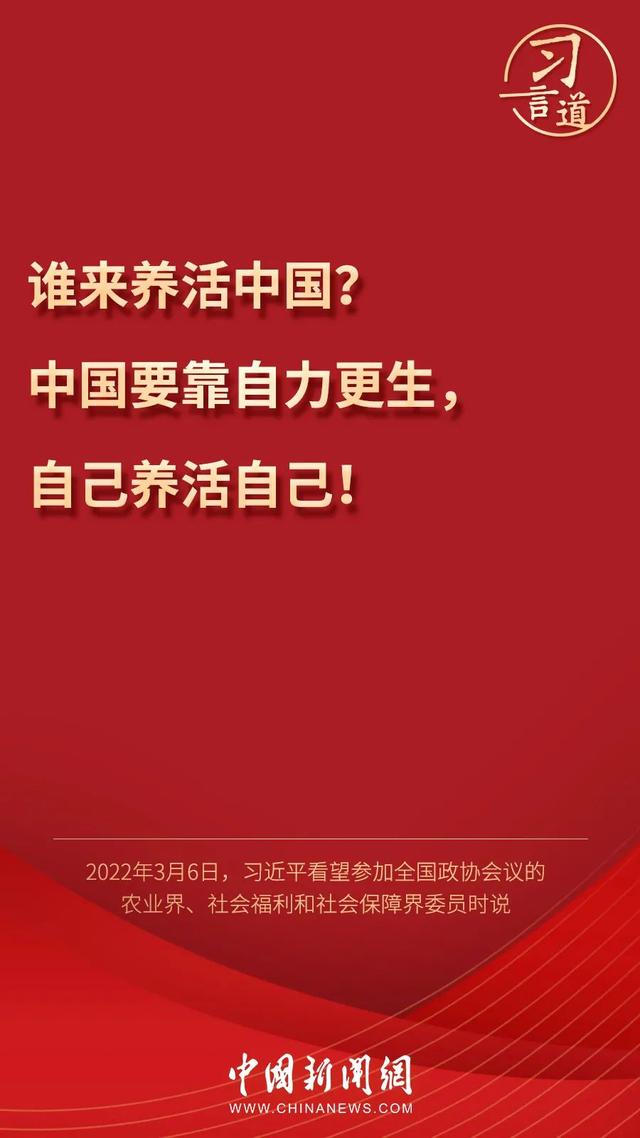 習(xí)言道丨習(xí)近平為何再答“誰來養(yǎng)活中國”？