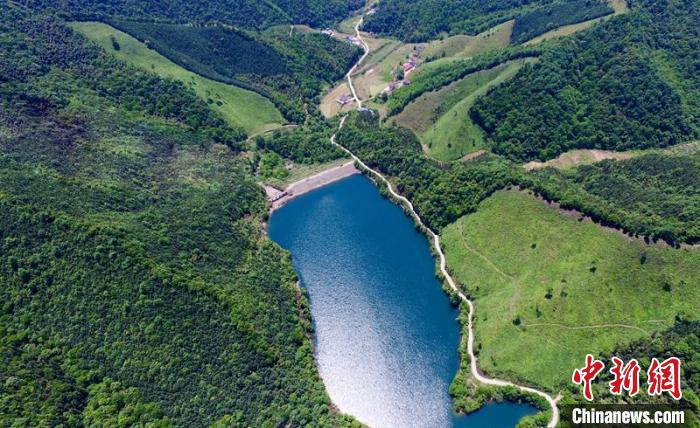 空中俯瞰北山村。洲湖鎮(zhèn)供圖