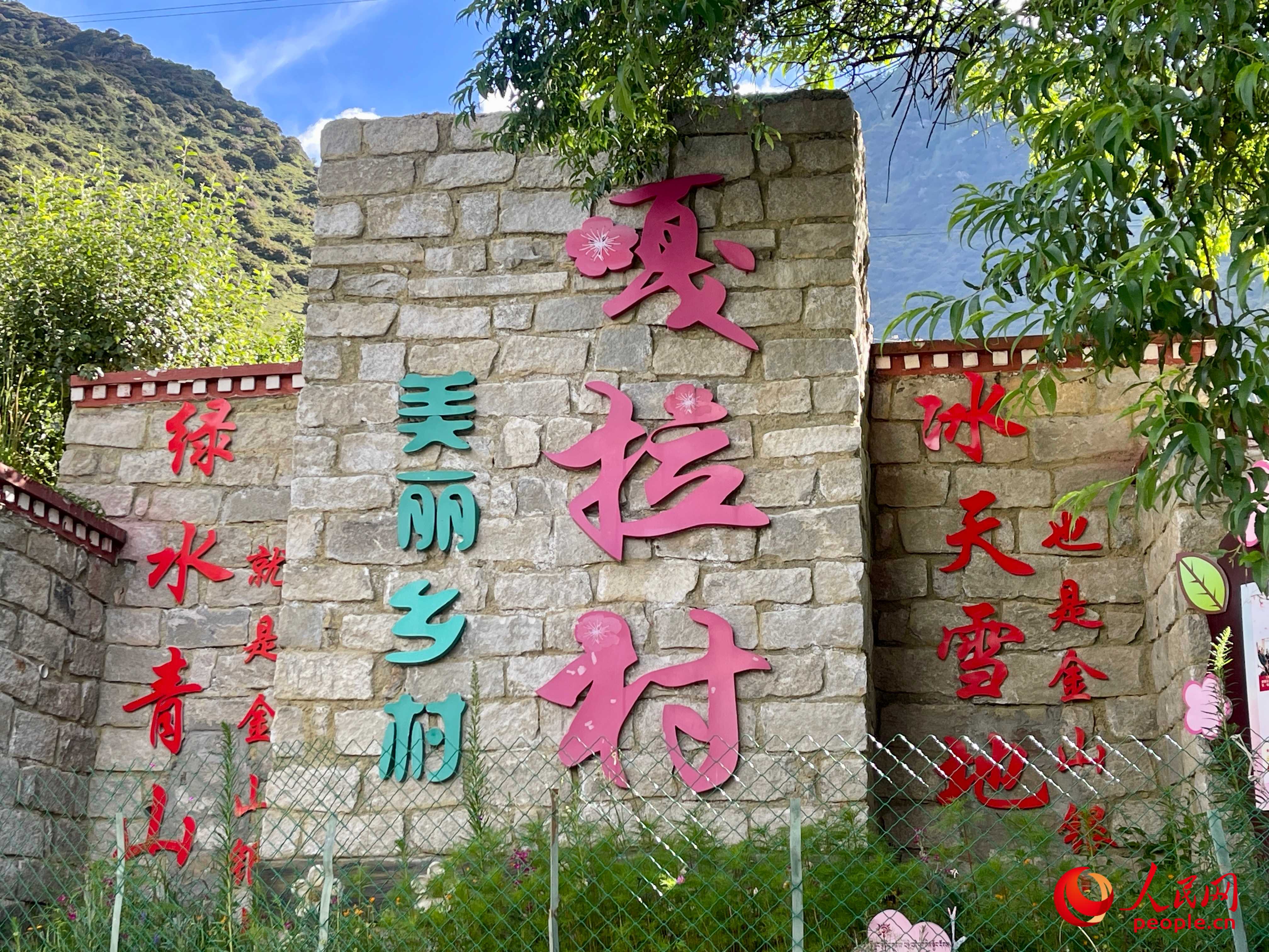 林芝鎮(zhèn)嘎拉村。人民網(wǎng) 周靜圓攝